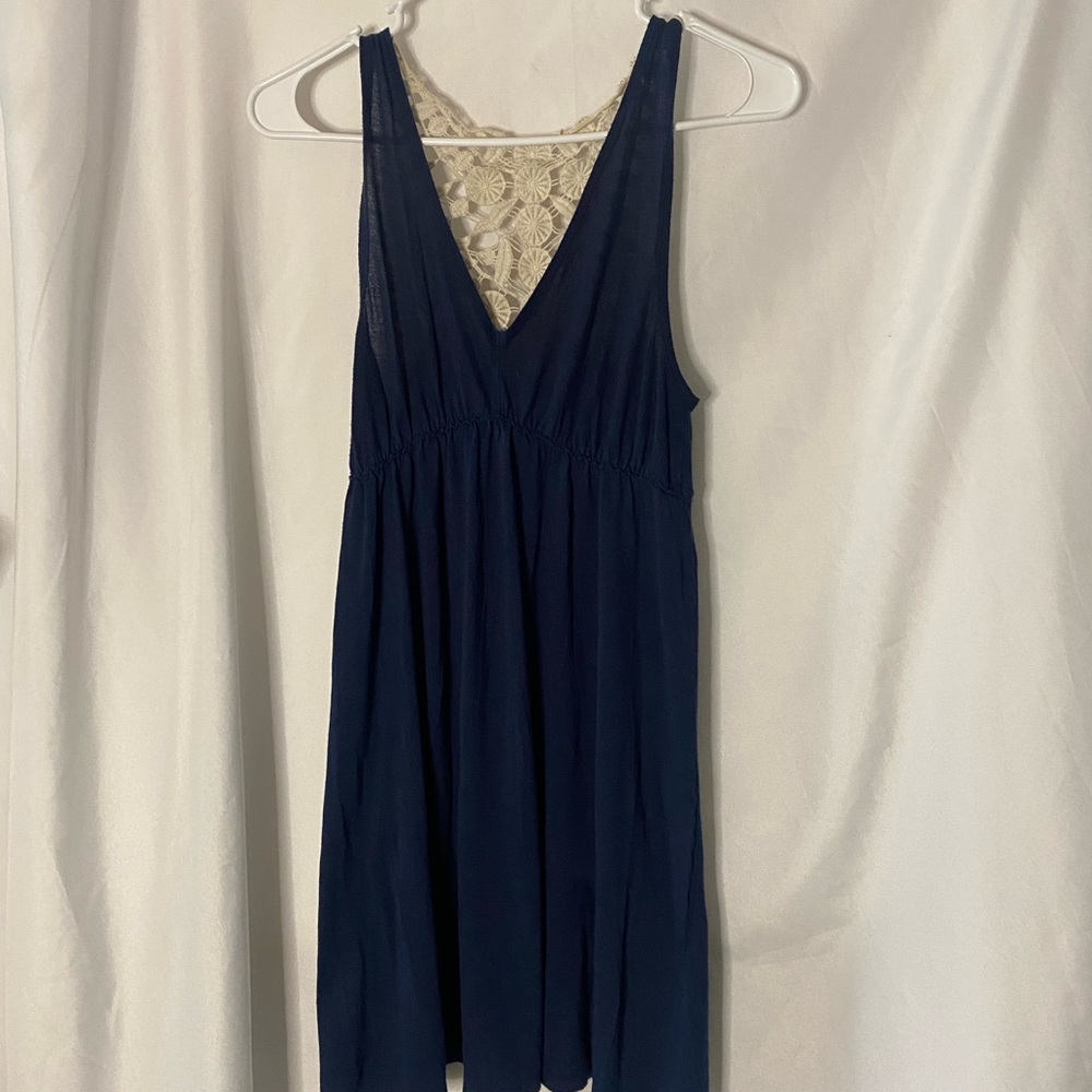 Navy cotton dress